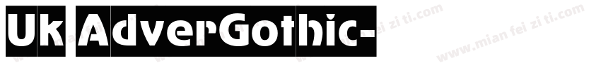 Uk AdverGothic字体转换